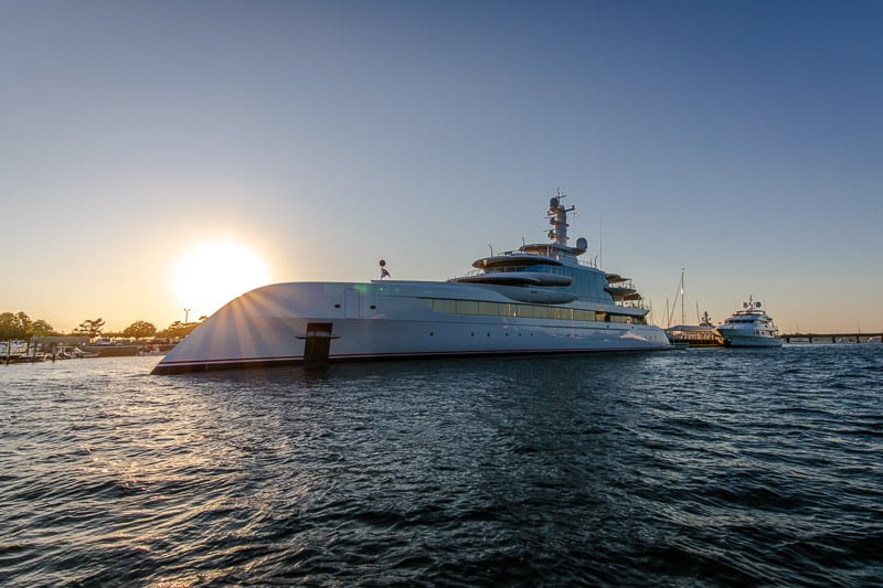 Yachts in Newport Harbor is a must-see during a weekend in Newport, Rhode Island.