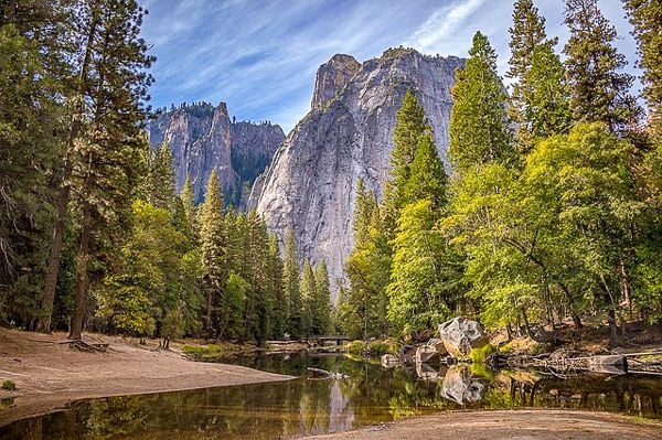 Yosemite National Park in California is one of the cool and unique places in the US.
