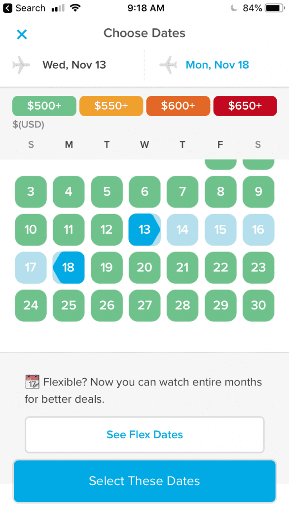One of the best travel hacks for flying is using Hopper price alerts