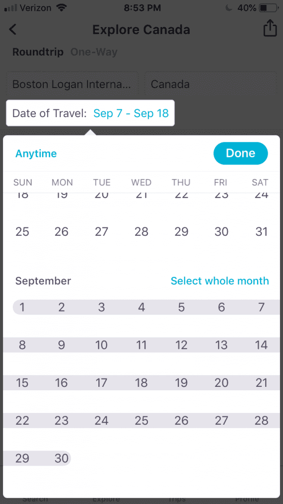 Skyscanner has a "Select Whole Month" option that gives you the best flight deals by month.